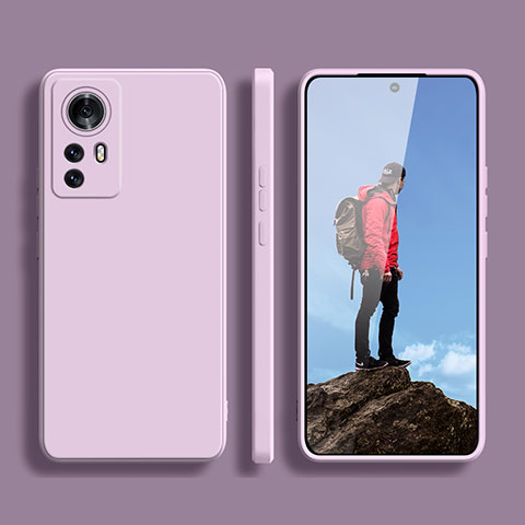 Custodia Silicone Ultra Sottile Morbida 360 Gradi Cover YK2 per Xiaomi Redmi Note 12S Lavanda