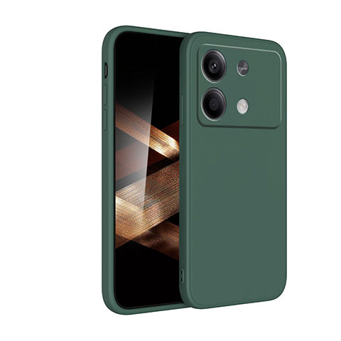 Custodia Silicone Ultra Sottile Morbida 360 Gradi Cover YK2 per Xiaomi Redmi Note 13R Pro 5G Verde