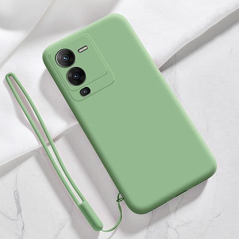 Custodia Silicone Ultra Sottile Morbida 360 Gradi Cover YK3 per Vivo V25 Pro 5G Verde