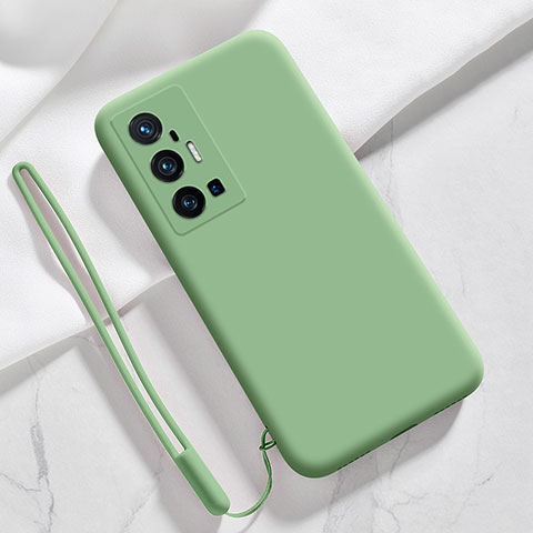 Custodia Silicone Ultra Sottile Morbida 360 Gradi Cover YK3 per Vivo X70 Pro+ Plus 5G Verde