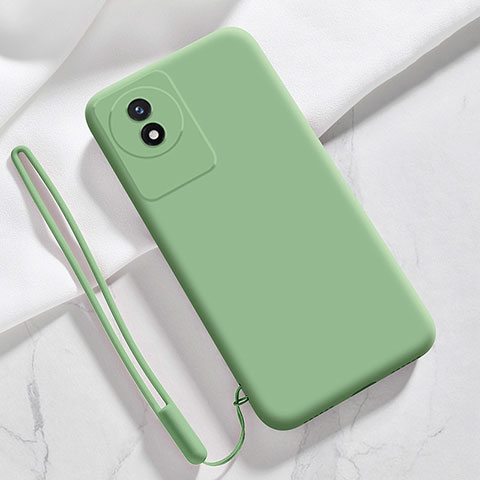 Custodia Silicone Ultra Sottile Morbida 360 Gradi Cover YK3 per Vivo Y02A Verde