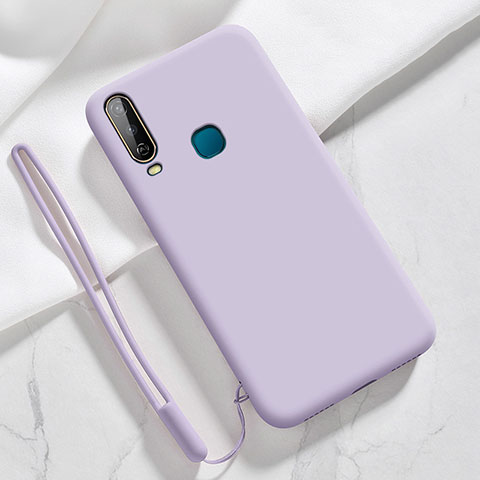 Custodia Silicone Ultra Sottile Morbida 360 Gradi Cover YK3 per Vivo Y3s Lavanda