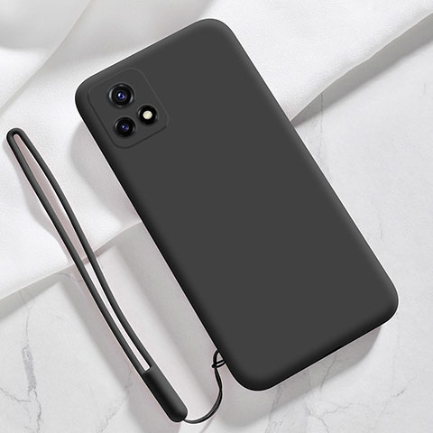 Custodia Silicone Ultra Sottile Morbida 360 Gradi Cover YK3 per Vivo Y72 India Nero