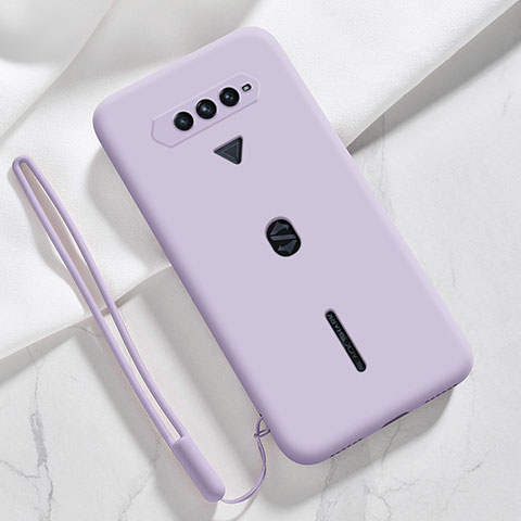 Custodia Silicone Ultra Sottile Morbida 360 Gradi Cover YK3 per Xiaomi Black Shark 4 5G Lavanda