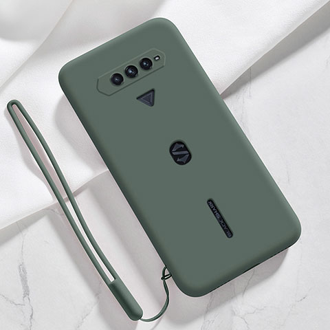 Custodia Silicone Ultra Sottile Morbida 360 Gradi Cover YK3 per Xiaomi Black Shark 4 5G Verde Notte