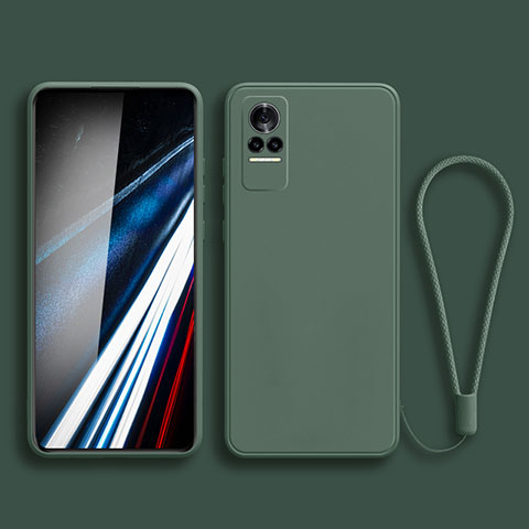 Custodia Silicone Ultra Sottile Morbida 360 Gradi Cover YK3 per Xiaomi Civi 1S 5G Verde Notte