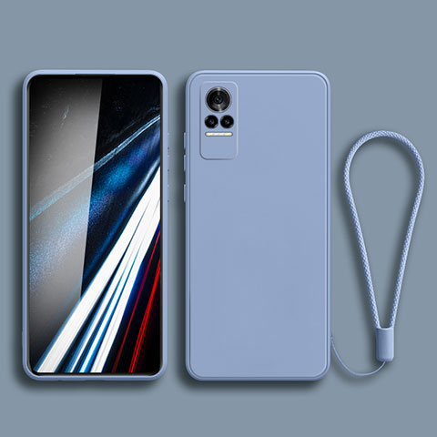 Custodia Silicone Ultra Sottile Morbida 360 Gradi Cover YK3 per Xiaomi Civi 5G Grigio Lavanda