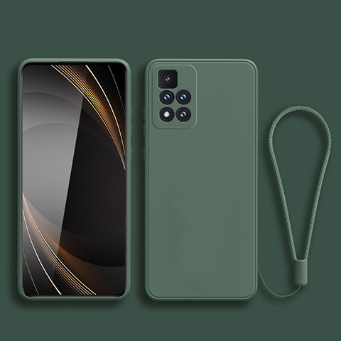 Custodia Silicone Ultra Sottile Morbida 360 Gradi Cover YK3 per Xiaomi Mi 11i 5G (2022) Verde Notte