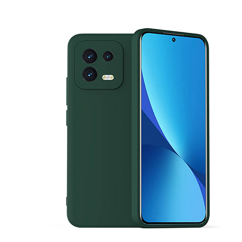 Custodia Silicone Ultra Sottile Morbida 360 Gradi Cover YK3 per Xiaomi Mi 13 5G Verde Notte