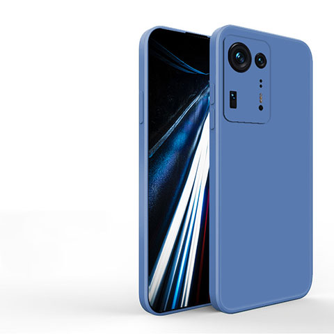 Custodia Silicone Ultra Sottile Morbida 360 Gradi Cover YK3 per Xiaomi Mi Mix 4 5G Blu