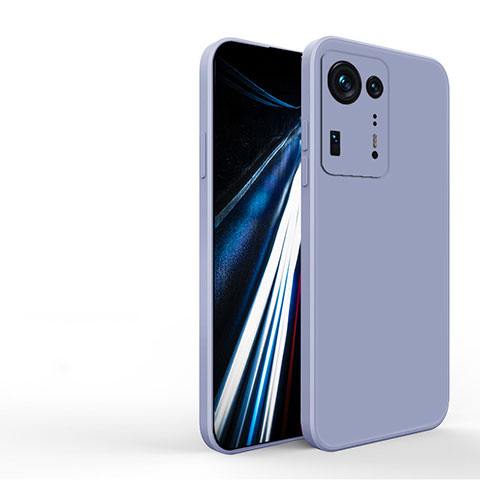 Custodia Silicone Ultra Sottile Morbida 360 Gradi Cover YK3 per Xiaomi Mi Mix 4 5G Grigio Lavanda