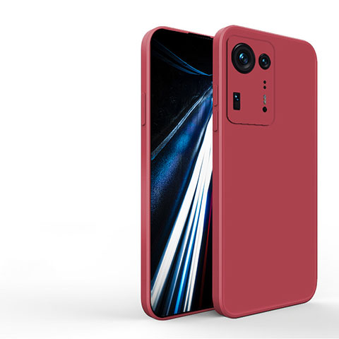 Custodia Silicone Ultra Sottile Morbida 360 Gradi Cover YK3 per Xiaomi Mi Mix 4 5G Rosso