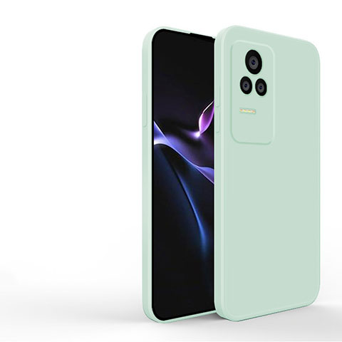 Custodia Silicone Ultra Sottile Morbida 360 Gradi Cover YK3 per Xiaomi Poco F4 5G Verde Pastello