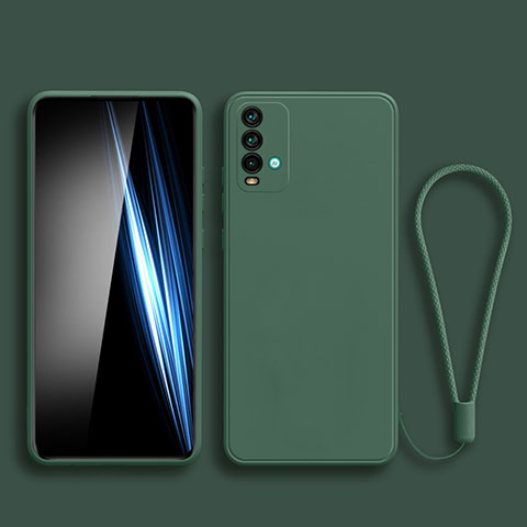 Custodia Silicone Ultra Sottile Morbida 360 Gradi Cover YK3 per Xiaomi Redmi 9 Power Verde Notte