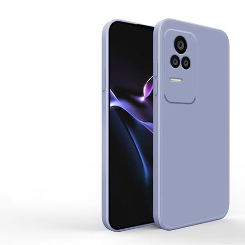 Custodia Silicone Ultra Sottile Morbida 360 Gradi Cover YK3 per Xiaomi Redmi K40S 5G Grigio Lavanda