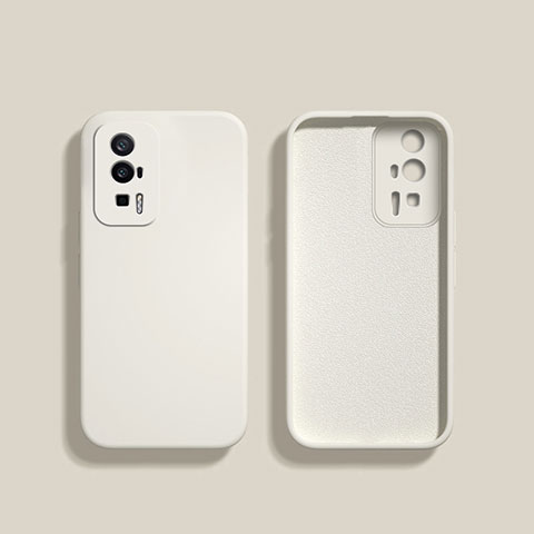 Custodia Silicone Ultra Sottile Morbida 360 Gradi Cover YK3 per Xiaomi Redmi K60 Pro 5G Bianco