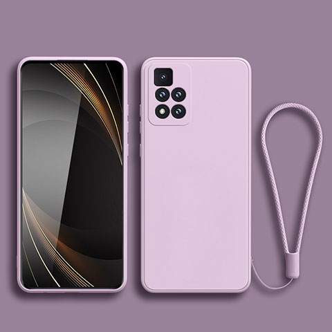 Custodia Silicone Ultra Sottile Morbida 360 Gradi Cover YK3 per Xiaomi Redmi Note 11 Pro+ Plus 5G Lavanda