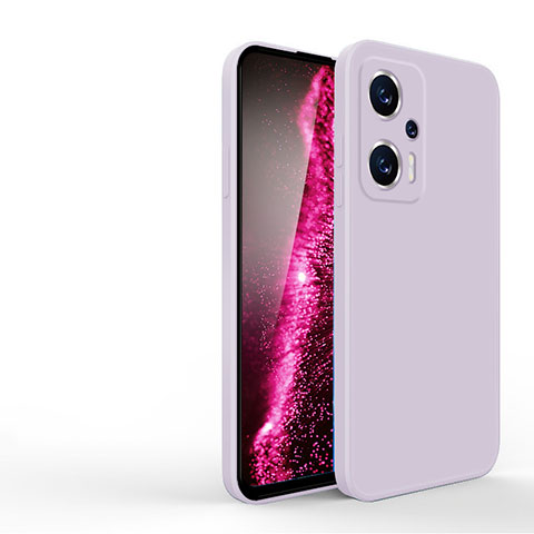 Custodia Silicone Ultra Sottile Morbida 360 Gradi Cover YK3 per Xiaomi Redmi Note 11T Pro+ Plus 5G Lavanda