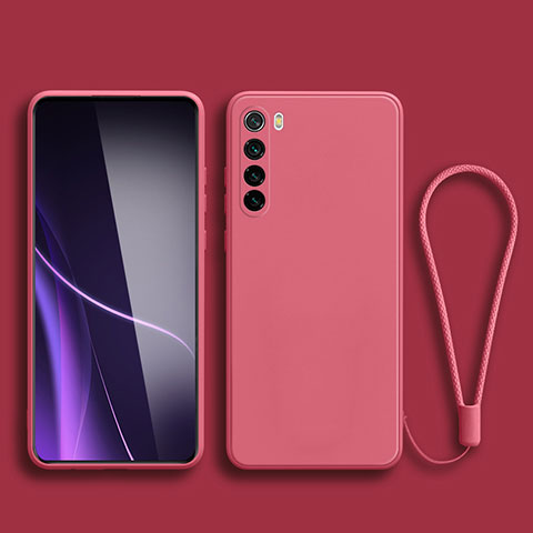 Custodia Silicone Ultra Sottile Morbida 360 Gradi Cover YK3 per Xiaomi Redmi Note 8 (2021) Rosa Caldo