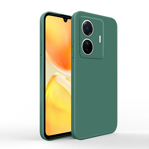 Custodia Silicone Ultra Sottile Morbida 360 Gradi Cover YK4 per Vivo iQOO Z6 Pro 5G Verde Notte