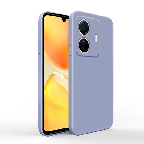 Custodia Silicone Ultra Sottile Morbida 360 Gradi Cover YK4 per Vivo T1 Pro 5G Grigio Lavanda