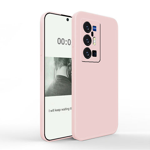 Custodia Silicone Ultra Sottile Morbida 360 Gradi Cover YK4 per Vivo X70 Pro+ Plus 5G Rosa