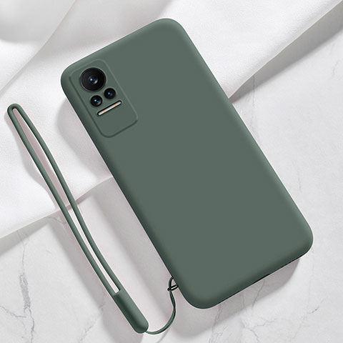 Custodia Silicone Ultra Sottile Morbida 360 Gradi Cover YK4 per Xiaomi Civi 1S 5G Verde Notte