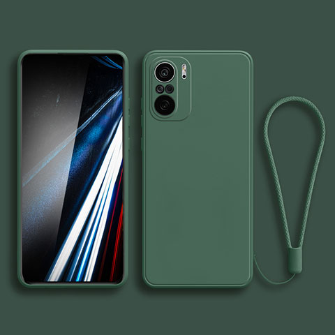 Custodia Silicone Ultra Sottile Morbida 360 Gradi Cover YK4 per Xiaomi Mi 11i 5G Verde Notte