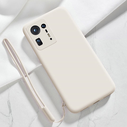 Custodia Silicone Ultra Sottile Morbida 360 Gradi Cover YK4 per Xiaomi Mi Mix 4 5G Bianco