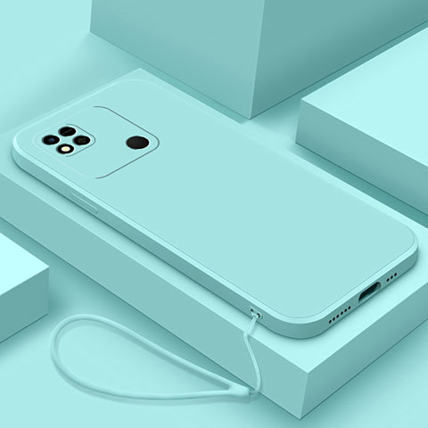 Custodia Silicone Ultra Sottile Morbida 360 Gradi Cover YK4 per Xiaomi POCO C3 Azzurro