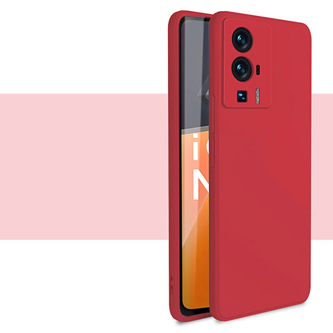 Custodia Silicone Ultra Sottile Morbida 360 Gradi Cover YK4 per Xiaomi Poco F5 Pro 5G Rosso