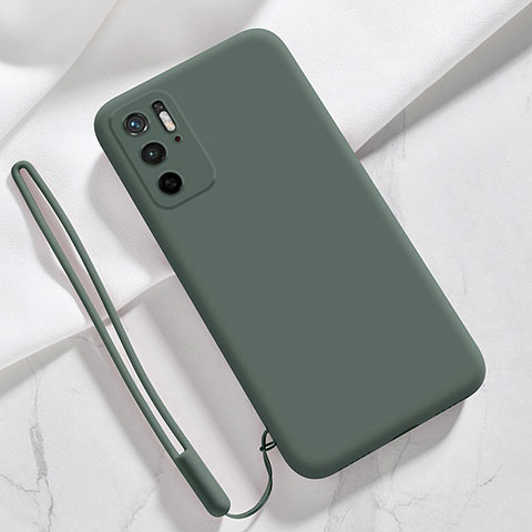 Custodia Silicone Ultra Sottile Morbida 360 Gradi Cover YK4 per Xiaomi POCO M3 Pro 5G Verde Notte