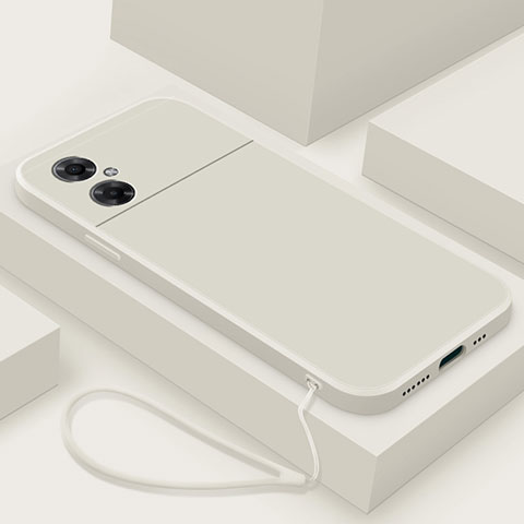 Custodia Silicone Ultra Sottile Morbida 360 Gradi Cover YK4 per Xiaomi Poco M4 5G Bianco