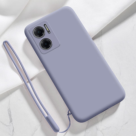 Custodia Silicone Ultra Sottile Morbida 360 Gradi Cover YK4 per Xiaomi Redmi 11 Prime 5G Grigio Lavanda