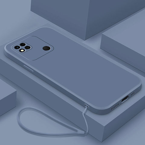 Custodia Silicone Ultra Sottile Morbida 360 Gradi Cover YK4 per Xiaomi Redmi 9 Activ Grigio Lavanda