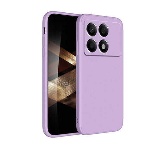 Custodia Silicone Ultra Sottile Morbida 360 Gradi Cover YK4 per Xiaomi Redmi K70 5G Lavanda