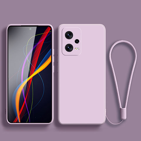 Custodia Silicone Ultra Sottile Morbida 360 Gradi Cover YK4 per Xiaomi Redmi Note 12 Pro+ Plus 5G Lavanda