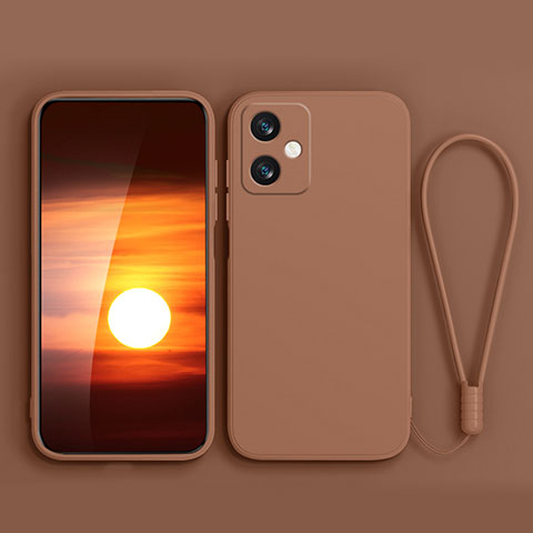 Custodia Silicone Ultra Sottile Morbida 360 Gradi Cover YK4 per Xiaomi Redmi Note 12R Pro 5G Marrone