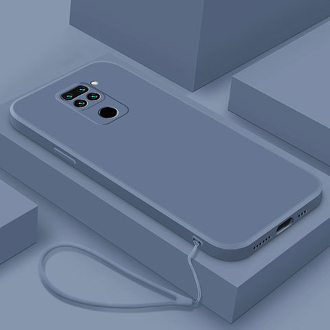 Custodia Silicone Ultra Sottile Morbida 360 Gradi Cover YK4 per Xiaomi Redmi Note 9 Grigio Lavanda