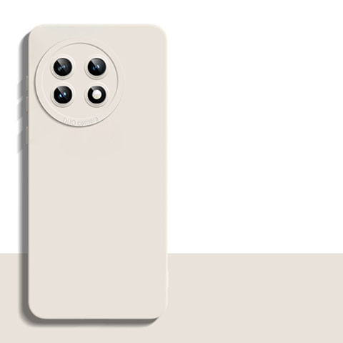 Custodia Silicone Ultra Sottile Morbida 360 Gradi Cover YK5 per OnePlus 11R 5G Bianco