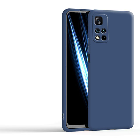 Custodia Silicone Ultra Sottile Morbida 360 Gradi Cover YK5 per Xiaomi Mi 11i 5G (2022) Blu