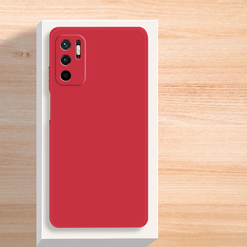 Custodia Silicone Ultra Sottile Morbida 360 Gradi Cover YK5 per Xiaomi Redmi Note 10 5G Rosso