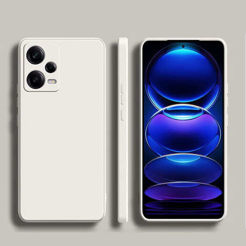 Custodia Silicone Ultra Sottile Morbida 360 Gradi Cover YK5 per Xiaomi Redmi Note 12 5G Bianco