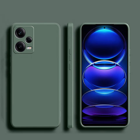 Custodia Silicone Ultra Sottile Morbida 360 Gradi Cover YK5 per Xiaomi Redmi Note 12 5G Verde