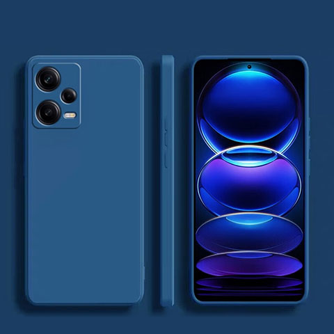 Custodia Silicone Ultra Sottile Morbida 360 Gradi Cover YK5 per Xiaomi Redmi Note 12 Pro+ Plus 5G Blu