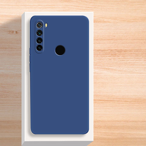 Custodia Silicone Ultra Sottile Morbida 360 Gradi Cover YK5 per Xiaomi Redmi Note 8 (2021) Blu