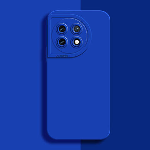 Custodia Silicone Ultra Sottile Morbida 360 Gradi Cover YK6 per OnePlus 11R 5G Blu