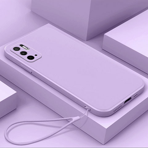 Custodia Silicone Ultra Sottile Morbida 360 Gradi Cover YK6 per Xiaomi POCO M3 Pro 5G Viola
