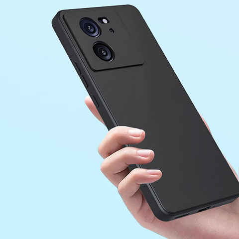 Custodia Silicone Ultra Sottile Morbida 360 Gradi Cover YK6 per Xiaomi Redmi K60 Ultra 5G Nero