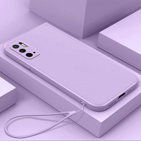 Custodia Silicone Ultra Sottile Morbida 360 Gradi Cover YK6 per Xiaomi Redmi Note 10 5G Viola